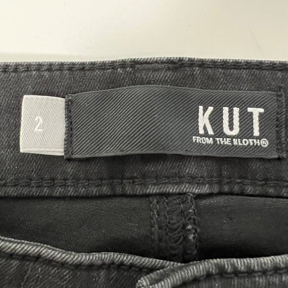 Kut from the Kloth Womens Connie Black High Rise Ankle Skinny Jeans size 2 - Picture 10 of 14